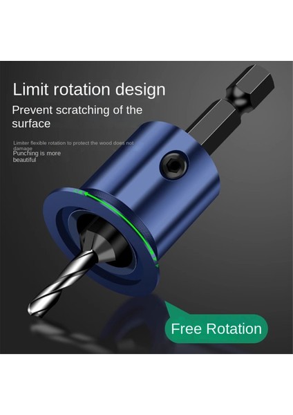 8mm Shank Countersunk Matkap Bit Alaşım Çekirdek Sınırlayıcı Counkink Matkap Yönlendirici Bit Ağaç Işleme Delme Pilot Deliği (Yurt Dışından) modelleri