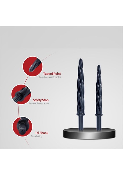 5/8 Inç Alcrn Kaplamalı Inşaat Raybası Matkap Bit, M2 Hss Reamer, Hassas Hizalama ve Büyütme Için 1/2 Şey (Yurt Dışından) modelleri