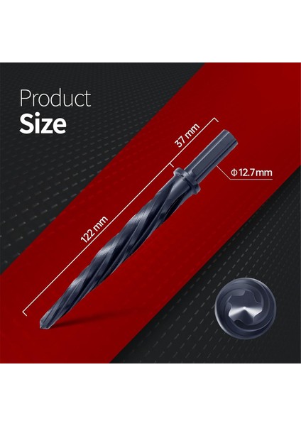 5/8 Inç Alcrn Kaplamalı Inşaat Raybası Matkap Bit, M2 Hss Reamer, Hassas Hizalama ve Büyütme Için 1/2 Şey (Yurt Dışından) fırsatları