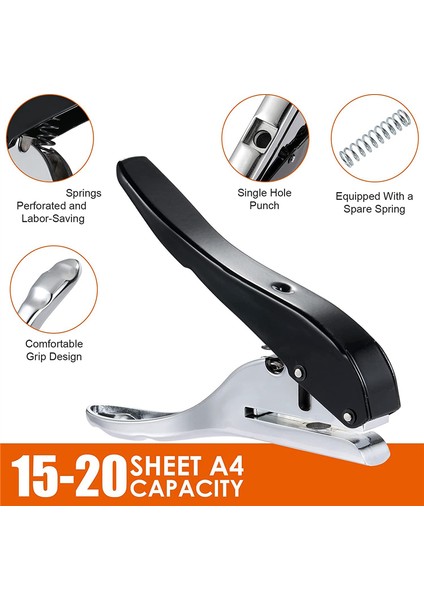 Delik Yumruk 1/4 Inç-6mm Tek Delik Delin Punch, Heavy Dound Del Punch Single, Taşınabilir Elde Taşınabilir Uzun Delik Deliği Yumruk (Yurt Dışından) fırsatları