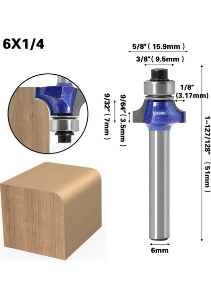 6mm Shank Pah Yönlendirici Ahşap Bitler Için Yüksek Kaliteli Kenar Oluşturan Eğim Ağacı Freze Kesici Şekillendirici Isırır (Yurt Dışından) fırsatları