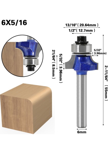 6mm Shank Pah Yönlendirici Ahşap Bitler Için Yüksek Kaliteli Kenar Oluşturan Eğim Ağacı Freze Kesici Şekillendirici Isırır (Yurt Dışından) indirimleri