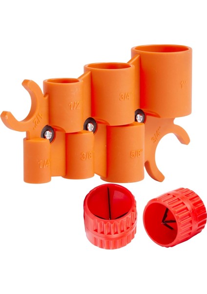 1/4-1 Inç Derinlik Göstergesi 2 Pcs Boru Çıkarma Aletleri Kiti, 1/8 Ila 1-5/8inç Iç Dış Rayap Boru Torulma Aracı (Yurt Dışından)