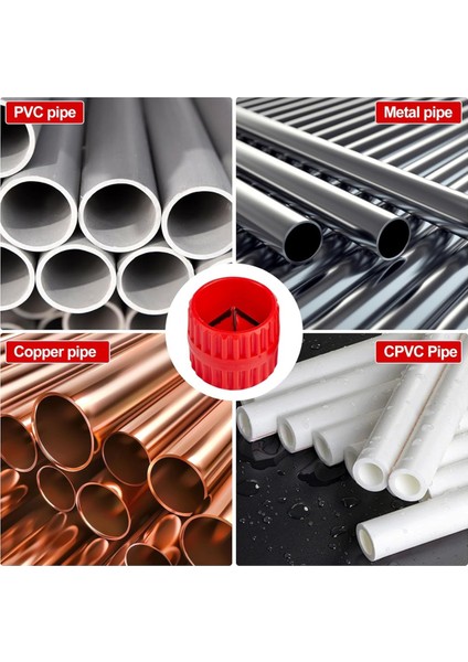 1/4-1 Inç Derinlik Göstergesi 2 Pcs Boru Çıkarma Aletleri Kiti, 1/8 Ila 1-5/8inç Iç Dış Rayap Boru Torulma Aracı (Yurt Dışından) indirimleri