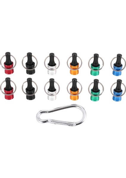 12PCS 1/4inch Hex Shank Tornavida Bitleri Tutucu Uzantı Çubuğu Anahtarlık Vida Adaptör Matkap Bitleri Tutucu (6 Renk) (Yurt Dışından)