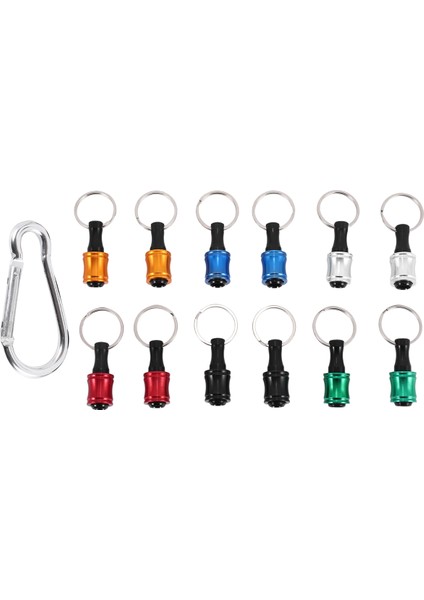 12PCS 1/4inch Hex Shank Tornavida Bitleri Tutucu Uzantı Çubuğu Anahtarlık Vida Adaptör Matkap Bitleri Tutucu (6 Renk) (Yurt Dışından) fiyatları