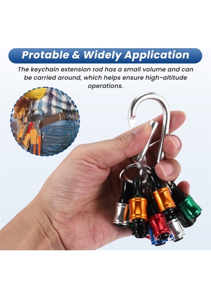 12PCS 1/4inch Hex Shank Tornavida Bitleri Tutucu Uzantı Çubuğu Anahtarlık Vida Adaptör Matkap Bitleri Tutucu (6 Renk) (Yurt Dışından) fırsatları