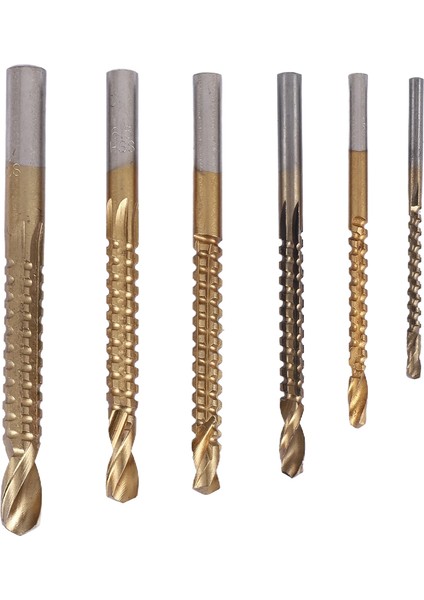 6pcs Kobalt Matkap Bit Set Delik Testere Kanal Seti Ahşap Işleme Testere Dişli Matkap Yuvalı Matkap (Yurt Dışından)