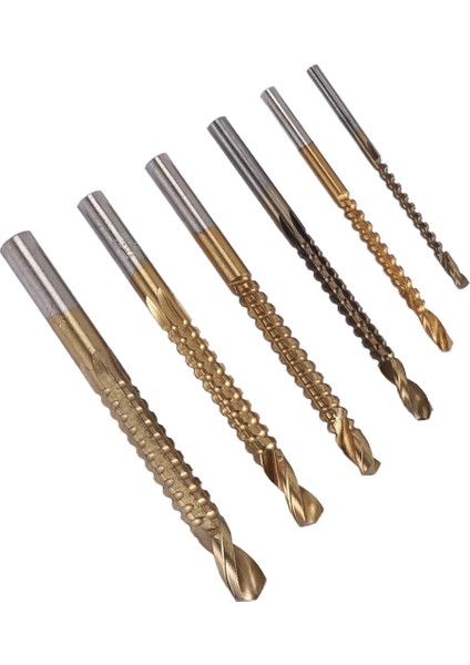 6pcs Kobalt Matkap Bit Set Delik Testere Kanal Seti Ahşap Işleme Testere Dişli Matkap Yuvalı Matkap (Yurt Dışından) fiyatları