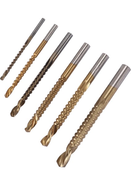 6pcs Kobalt Matkap Bit Set Delik Testere Kanal Seti Ahşap Işleme Testere Dişli Matkap Yuvalı Matkap (Yurt Dışından) modelleri