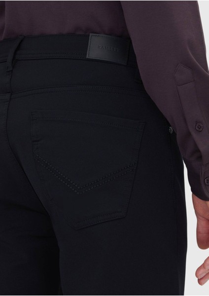 Siyah Düz Örme Slim Fit Casual Pantolon fırsatları