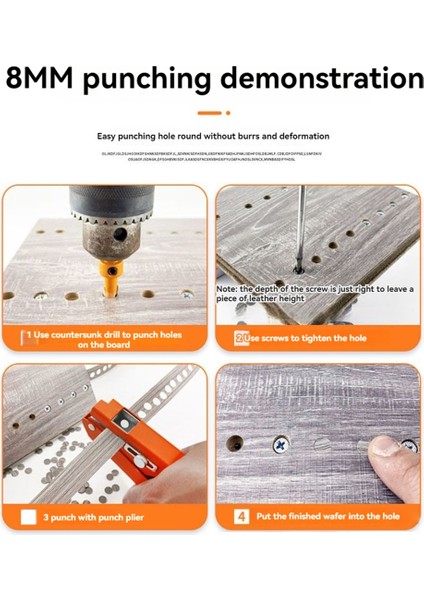 2 Adet Tek Delikli Yumruk Pensesi 8mm Ağır Hizmet Deliği Delme Deliği Dıy Kağıt Kartlar Için Bantlama Fotoğraf Karton (Yurt Dışından) indirimleri