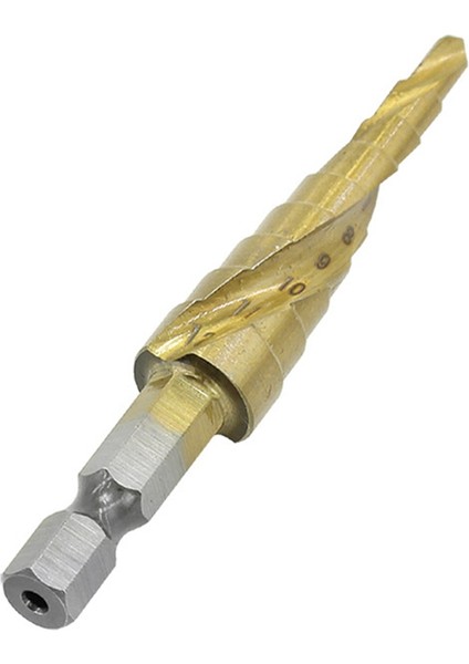 Spiral Basamaklı Matkap Altıgen Kolu 4 Adet Altıgen Kademeli Matkap Delme Elbisesi Plastik ve Metal Plakalar Için Uygundur. (Yurt Dışından) fırsatları