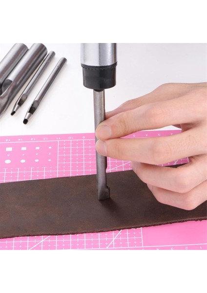 9 Adet Deri Oval Delik Yumruk Paslanmaz Çelik A5 Kesim Mat Pvc Dikdörtgen Deliği Yumruk Yumruk Aracı (Yurt Dışından) indirimleri