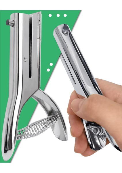 Delik Punch 1/8 Inç, Ağır Deli Delik Yumruk, Kağıt Kartı Taşınabilir Elde Taşınır, 2 Inç Erişim Derinliğinde (3mm) (Yurt Dışından) fırsatları