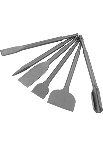 Yuvarlak Kol, Iki Çukur ve Iki Oluk, Elektrik Çekiç Keski, 6pc Seti, Bükme ve Kürekle Beton Darbe Biti. (Yurt Dışından)