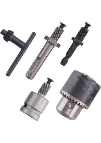 5pcs 1.5-10MM 3/8-24F Matkap Monking Set Matkap Adaptörü Değiştirilen Etki Anahtarı Eleetrik Matkap Matkap Takım Kitleri (Yurt Dışından)