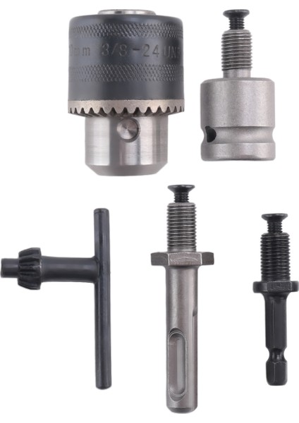 5pcs 1.5-10MM 3/8-24F Matkap Monking Set Matkap Adaptörü Değiştirilen Etki Anahtarı Eleetrik Matkap Matkap Takım Kitleri (Yurt Dışından) modelleri