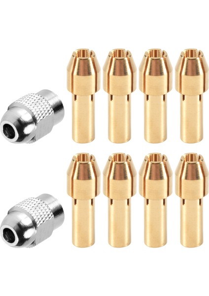 Dremel Için 10 Adet Pirinç Koltuk, Yedek 4485 Hızlı Değişiklik Döner Sondaj Somun Alet Seti 0.8/1.2/1.5/1.8/2.0/2.4/3.0/3.2mm (Yurt Dışından) modelleri