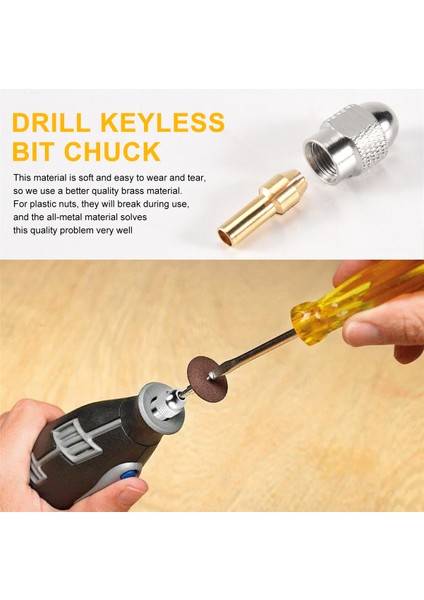 Dremel Için 10 Adet Pirinç Koltuk, Yedek 4485 Hızlı Değişiklik Döner Sondaj Somun Alet Seti 0.8/1.2/1.5/1.8/2.0/2.4/3.0/3.2mm (Yurt Dışından) indirimleri