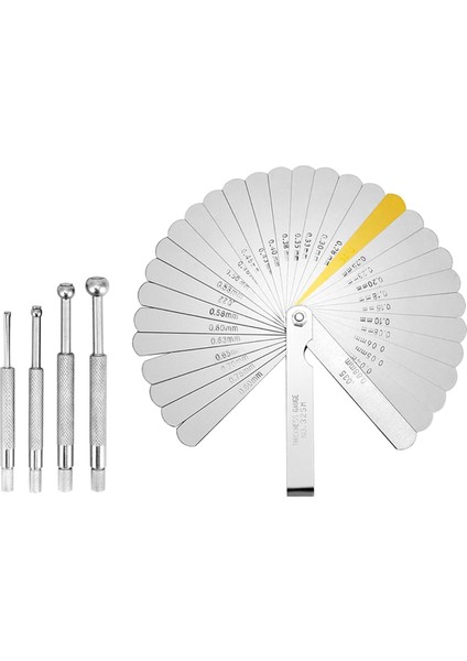 Paslanmaz Çelik Teleskopik Delik Gösterge Seti - 1/8 Inç Ila 1/2 Inç Aralık ve Çelik Fiil Göstergesi Çift Işaretli Ölçüm Aracı (Yurt Dışından)
