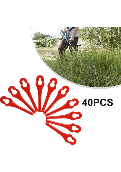 40PCS Plastik Biçme Bıçağı Bıçak Yüksekliği 10X5MM Çim Biçme Biçim Bıçakları Bahçe Düzenleyicileri Için Yedek Aksesuarlar (Yurt Dışından) fiyatları
