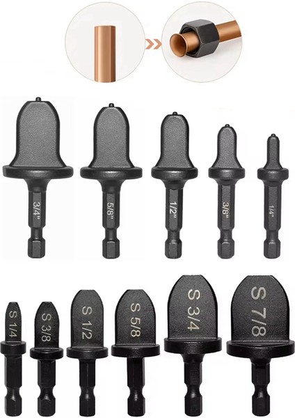 11 Parçalı Bakır Tüp Genişletici Seti Yatak Çelik Altıgen Şaft Matkap Bakır Boru Genişletici Yumuşak Bakır Tüp Aracı (Yurt Dışından) fiyatları