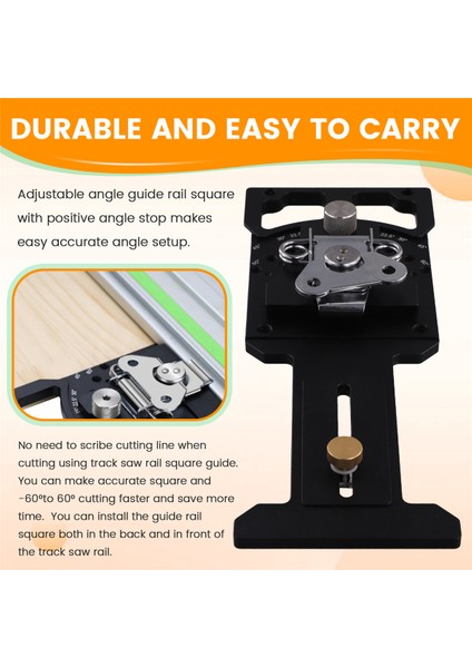 Ayarlanabilir Açı Izi 60 ° Ila 60 ° Hızlı Pozitif Açı ile Testere Kare 90 Derece Sağ Açılı Demiryolu Kare Kılavuzu (Yurt Dışından) indirimleri