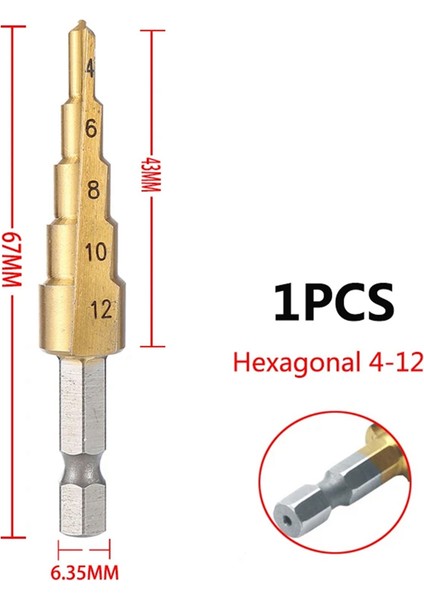 4-12MM Hss Düz Groove Adım Matkap Bit Ahşap Metal Delik Kesici Çekirdek Matkap Bit Pagoda Matkap Bit (Yurt Dışından) indirimleri