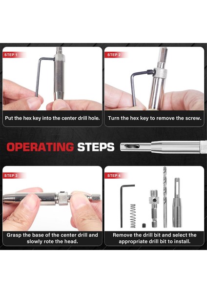 16PCS Kendi Kendini Merkezleme Matkap Bit Seti, 1/4 Inç Hex Shank Kendinden Merkezleme Menteşe Çekirdek Matkap Bit Pencere Kapısı Menteşe (Yurt Dışından) indirimleri