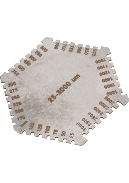 Yüksek Hassasiyetli Paslanmaz Çelik Altıgen Islak Film Tarağı Enstrüman Paslanmaz Çelik Islak Diyafram Kalınlık Göstergesi (Yurt Dışından) modelleri