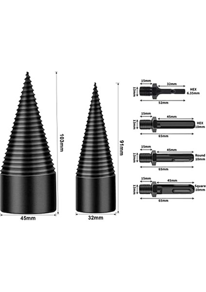 Yakacak Odun Ayırıcı Basit Ahşap Ayırıcı Çıkarılabilir Matkap Bit Ağır Hizmet Tipi Elektrik Matkap Tornavida Yakacak Odun Ayırıcı Bit (Yurt Dışından) fiyatları