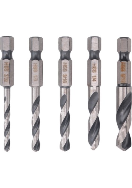 1/4 Hex Shank Matkap Bit Seti 5 Pcs Metal M2 Kısa Uzunluk Matkap Bit Çelik Için Set Hızlı Değişim Için Chuck (Yurt Dışından) modelleri