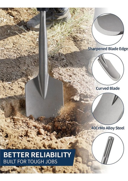 Sds Için Max Clay Spade, 4-1/2 Inç. x 17 Inç. Sds Için Çelik Matkap Kürek Bir Bit Max Rotary Hammer Electric Jackhammer (Yurt Dışından) fiyatları