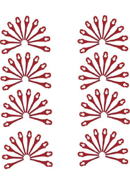 80PCS Plastik Biçme Bıçağı Bıçak Yüksekliği 10X5MM Çim Biçme Biçim Bıçakları Bahçe Düzenleyicileri Için Yedek Aksesuarlar (Yurt Dışından)