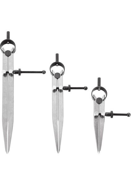 3 Parça Ayarlanabilir Kilitlenebilir Yay Kanadı Bölücü 4/6/8 Inç Karbon Çelik Kaliper Ölçüm Aracı Deri Pusula (Yurt Dışından)