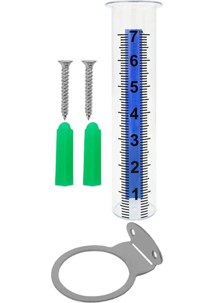 Bahçe Yağmur Göstergesi Doğru Yağmur Ölçümü Aracı Hava Durumu Yağış Göstergesi Çit Avlusu Veranda Çim Çiftlik Güvertesi Açık Havada (Yurt Dışından)