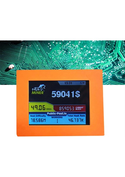 Nerdminer V2 Madenci 2.8 Inç LCD Ekran 56KH/S Bitcoin Solo Miner Nerd Miner Btc Piyango Madenci (Yurt Dışından) indirimleri