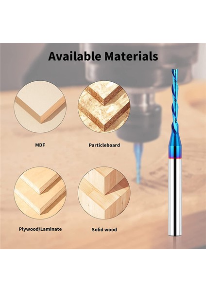 Downcut Spiral Yönlendirici Bit 1/4 Inç Shank, 1/8 Inç Kesme Çapı, Ahşap Kesme Için Ekstra Uzun 3 Inç Katı Karbür, Oyma (Yurt Dışından) modelleri