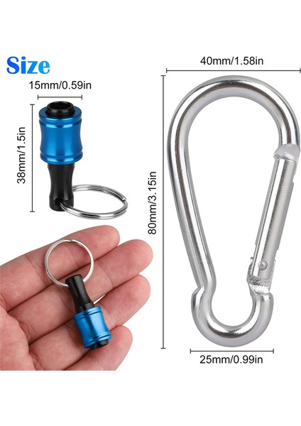 12PCS 1/4 Inç Hex Shank Tornavida Bit Tutucuları, Keychain Uzatma Çubuğu, Taşınabilir Hızlı Değişim Bit Tutucu Seti (Yurt Dışından) modelleri