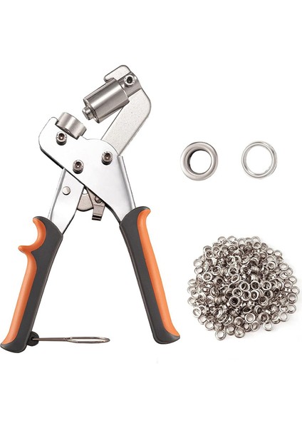 Grommet Tool Kit Şövüş Kiti - Kumbalar, Tuval, Tarpaulin ve Daha Fazlası Için 500PCS 3/8 Inç Grometler Dahil Grommet Punch Seti (Yurt Dışından)