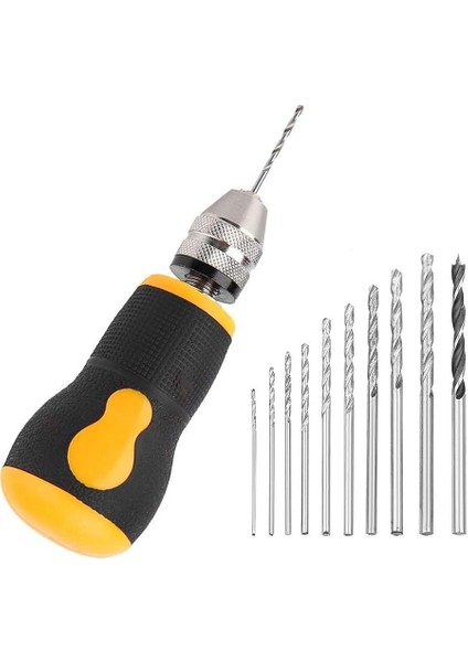 Manuel Matkap Mini El Matkap Aracı Taşınabilir Aracı Seti Küçük El Matkap, Model Takı Için Ahşap Işleme El Matkabı (Yurt Dışından)