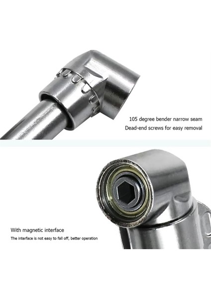 105 Derece Açı Tornavida Bit Tutucu Yedek Batch Head Corner Cihaz El Aletleri Parçalar Matkap Tornavida Bit Tool (Yurt Dışından) fiyatları