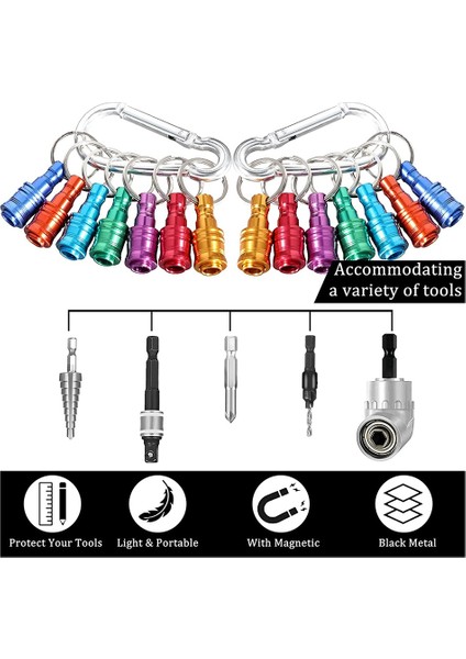 21PCS 1/4 Inç Hex Shank Anahtarlık Uzatma Çubuğu Tornavida Bitleri Tutucu Soket Adaptörü Bit Hızlı Değiştir Bit Tutucu (Yurt Dışından) modelleri