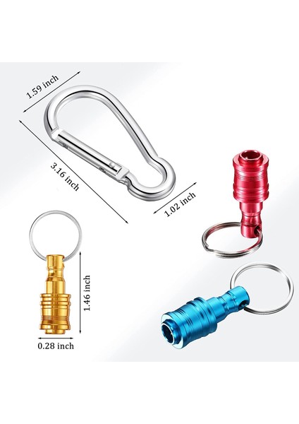 21PCS 1/4 Inç Hex Shank Anahtarlık Uzatma Çubuğu Tornavida Bitleri Tutucu Soket Adaptörü Bit Hızlı Değiştir Bit Tutucu (Yurt Dışından) fırsatları