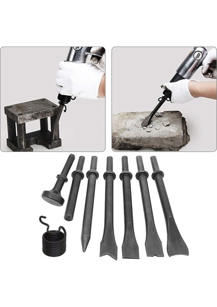 8pc Hava Kepçesi Kafa Seti Pnömatik Kesme Hava Çekme Yumruk Yonga Aracı Pnömatik Kesme Hava Hamme Kesme Paslama (Yurt Dışından) modelleri