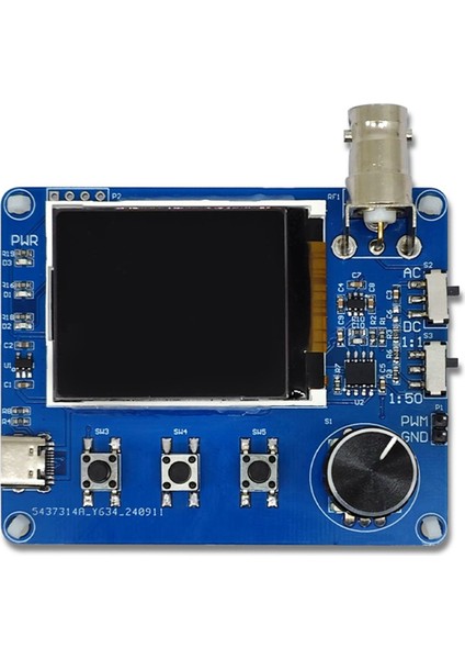 Dijital Osiloskop Basit Dalga Formu Ölçüm Frekans Metre Kare Dalga Çıkışı 1.8 Inç LCD Ekran (Yurt Dışından)