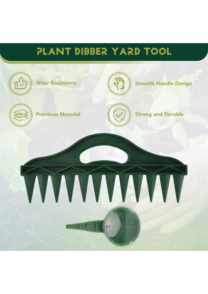 12 Delik Tohum -In Toprak Ekici - Tohum ve Ampul Dikmek Için Ayarlanabilir Tohum Dağıtıcı ile Bahçe Tohumu Aralayıcı B B (Yurt Dışından) fırsatları