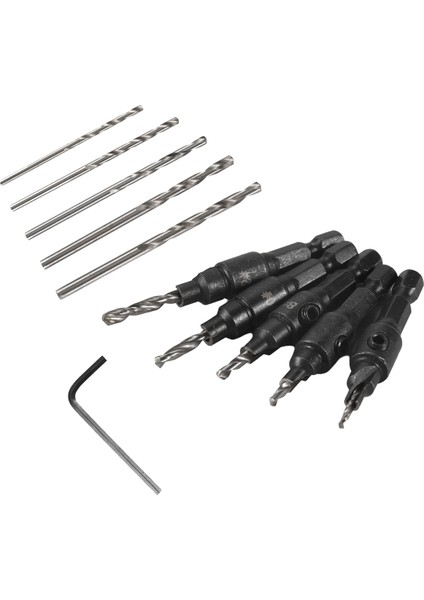 5 Parçalı 3/8 Inç Hızlı Değişim 82 ° Pah Ayarlanabilir Matkap Bitleri, Hss Ahşap Matkap Bitleri Lavabo Deliği Delme Aracı Kiti (Yurt Dışından) modelleri