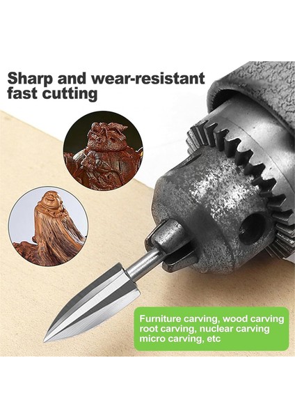 5 Pcs Ahşap Oyma Matkap Bitleri Seti, Gravür Için 1/8in Şey Döner Takım Aksesuarları, Dıy Ahşap Için Elmas Matkap Bitleri (Yurt Dışından) indirimleri